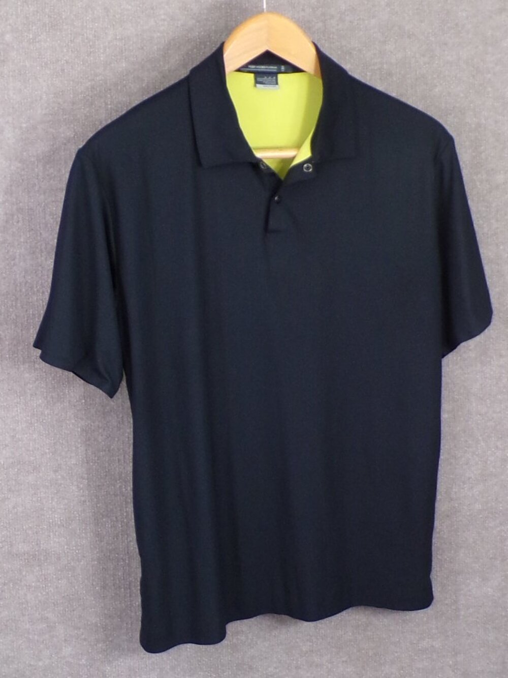 Nike Tiger Woods Platinum Performance Polo – Neon-Lined Black – Dri-FIT – Medium